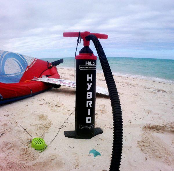 HiLo Hybrid Pump on the beach